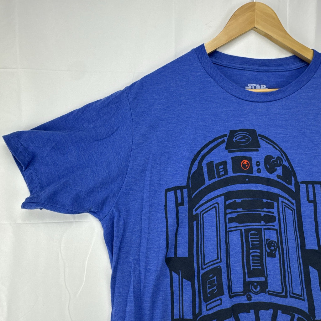 Star Wars Mad Engine heather blue graphic T-shirt featuring R2-D2 in men's size XL.