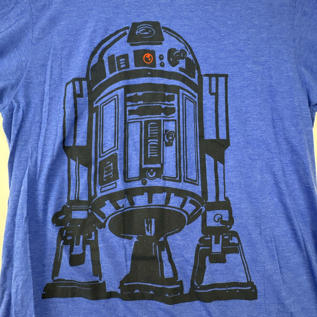 Star Wars Mad Engine heather blue graphic T-shirt featuring R2-D2 in men's size XL.