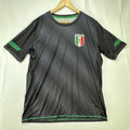 Umbro Mexico men's soccer training jersey in black with green trim, size large