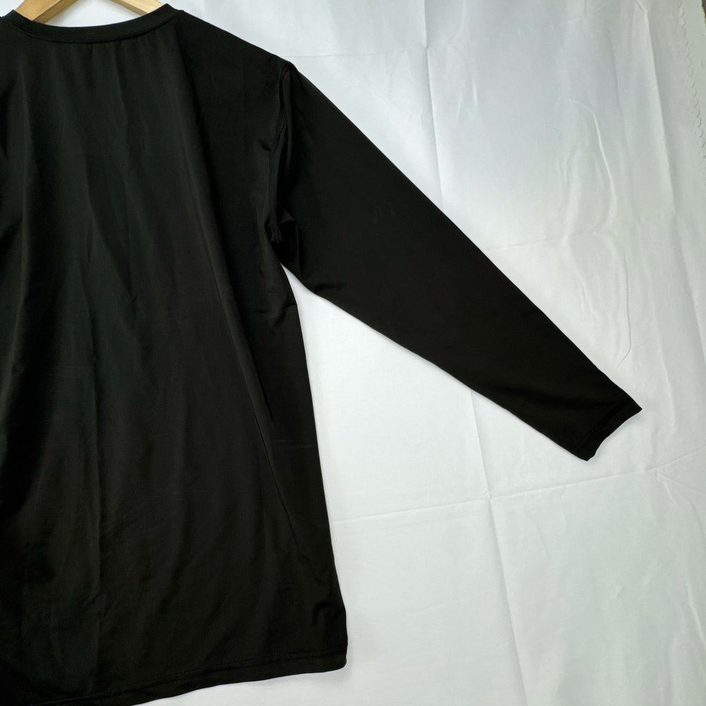 Wilson Protec men's long sleeve compression shirt in charcoal gray, size XL.