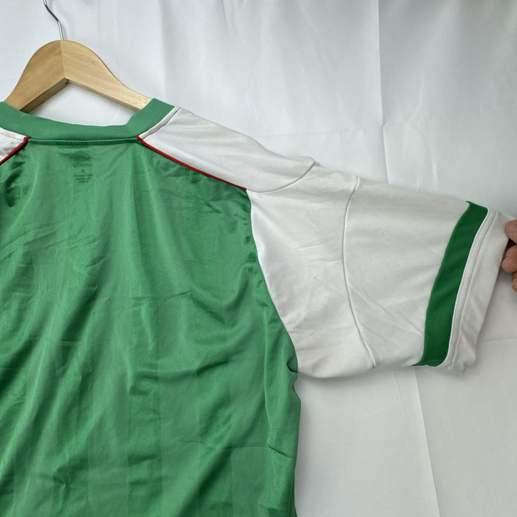 Umbro Mexico national team green striped soccer jersey for men in size XL
