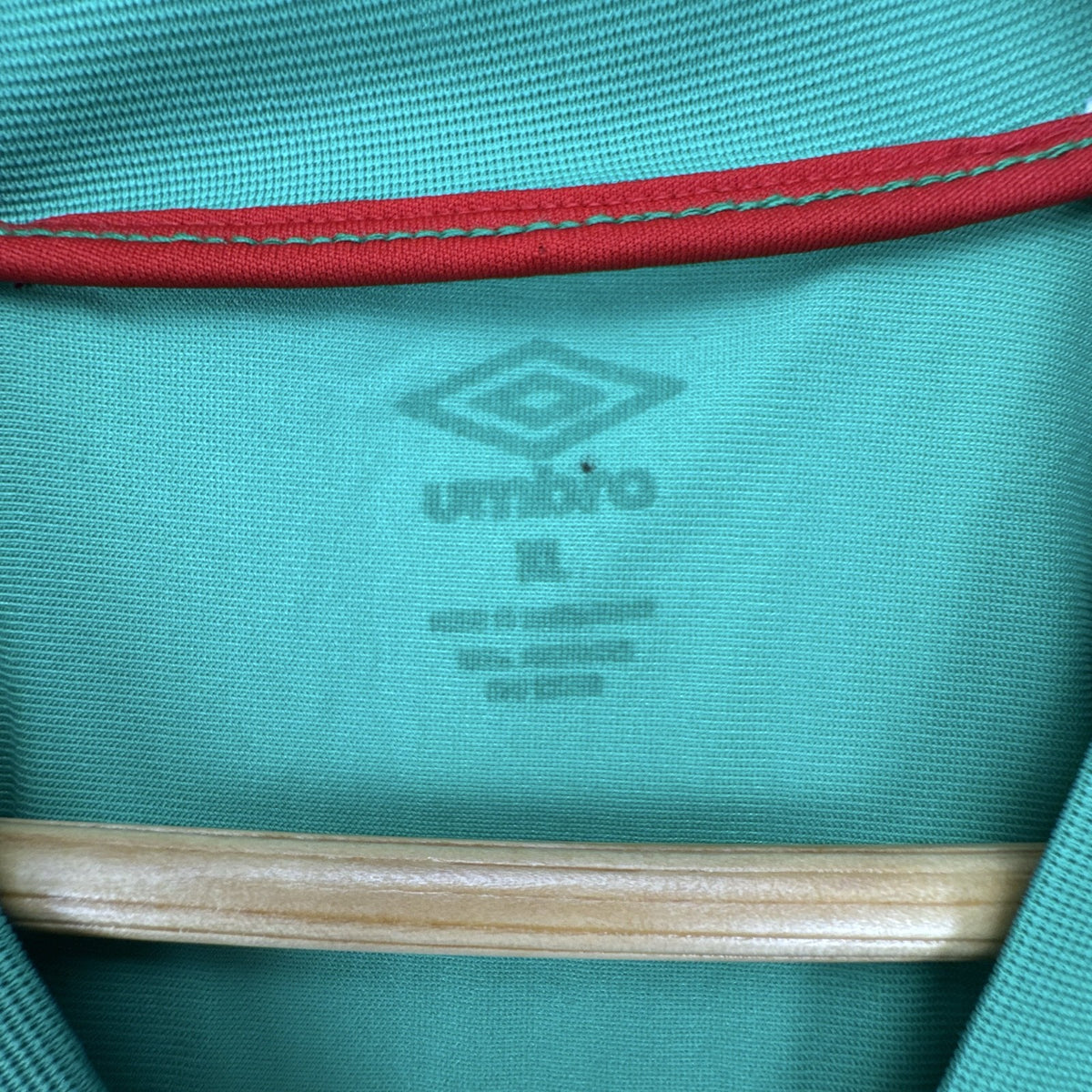 Umbro Mexico national team green striped soccer jersey for men in size XL