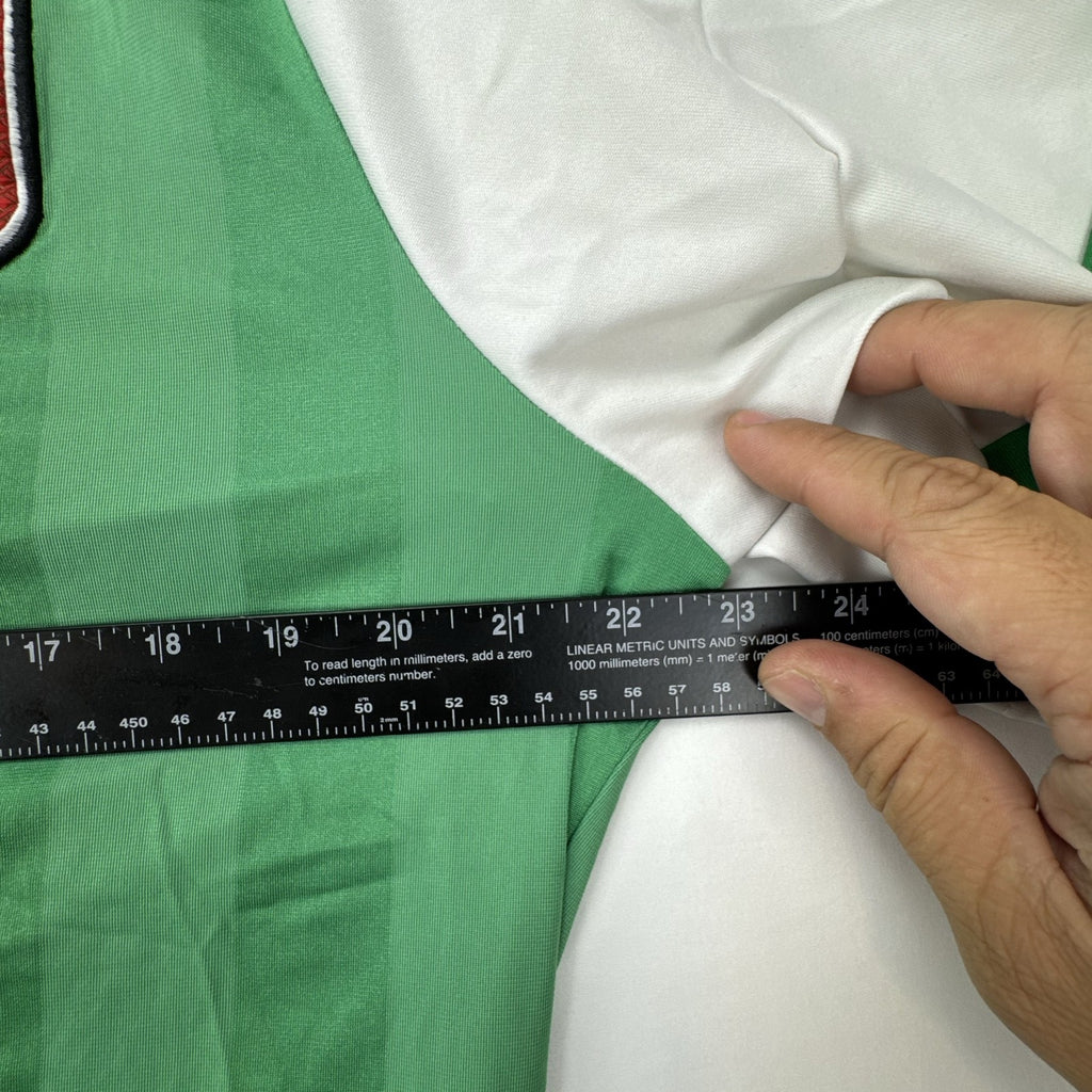 Umbro Mexico national team green striped soccer jersey for men in size XL