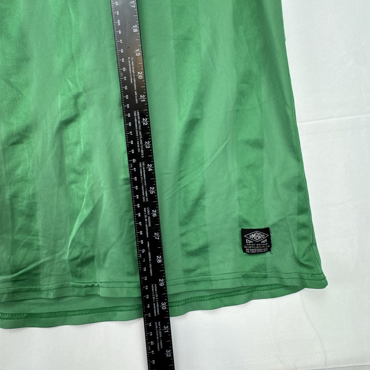 Umbro Mexico national team green striped soccer jersey for men in size XL