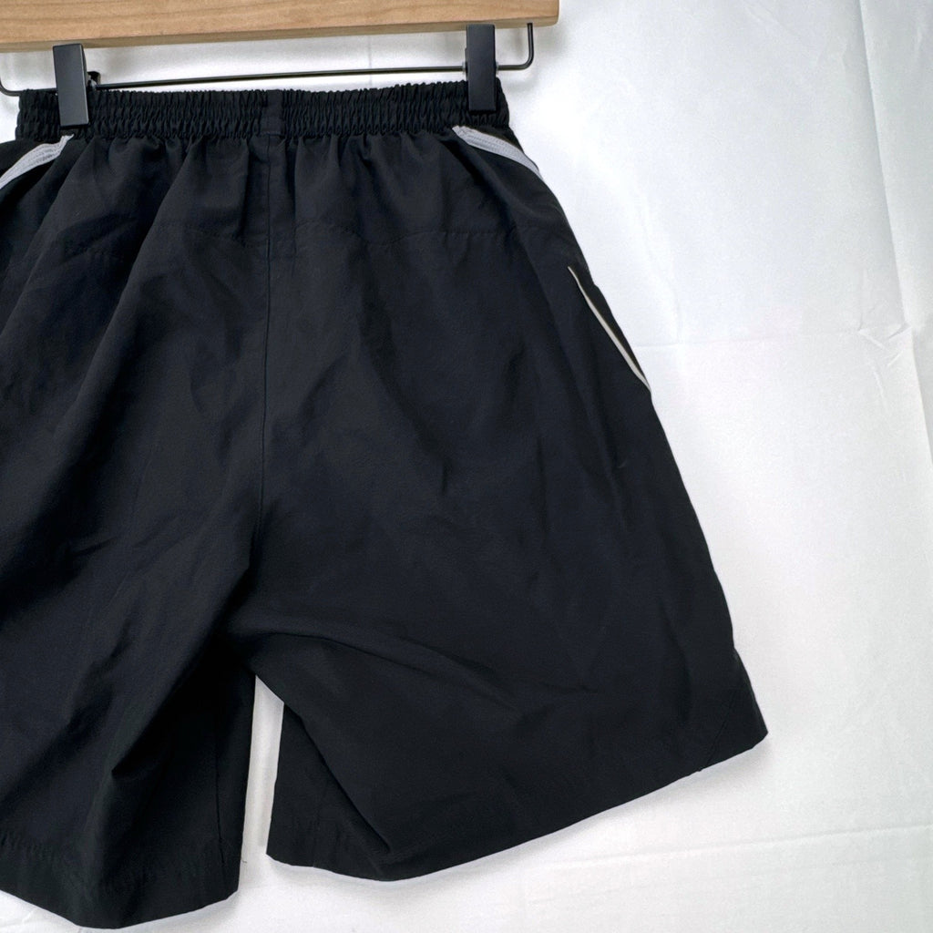 adidas men's Climalite black running shorts with gray accents, size small