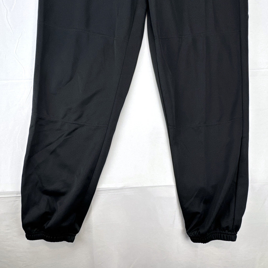 Black Adidas Climalite men's baseball pants with elastic cuffs in size medium