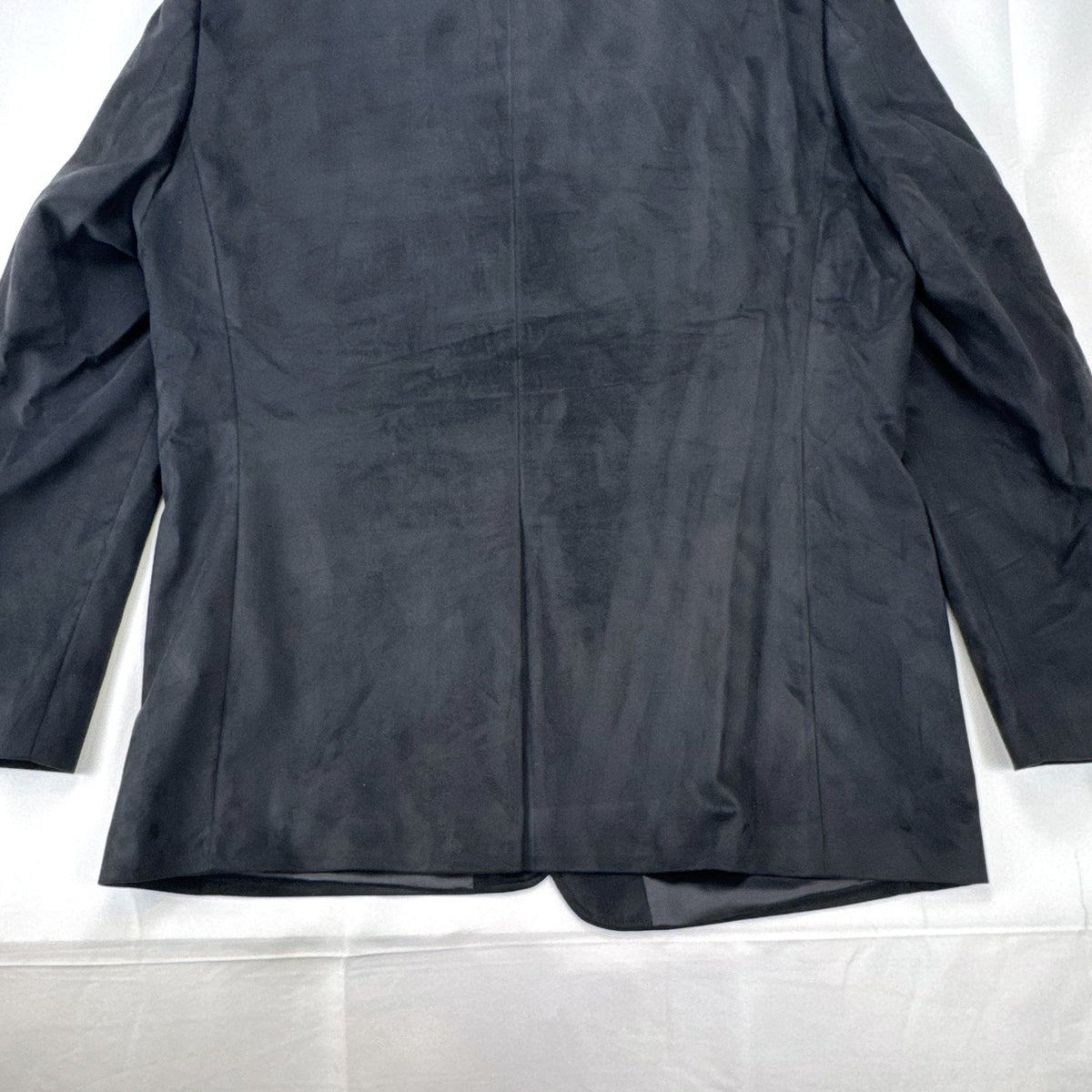 Lauren Ralph Lauren men's black faux suede sport coat in size 46L with fox print lining