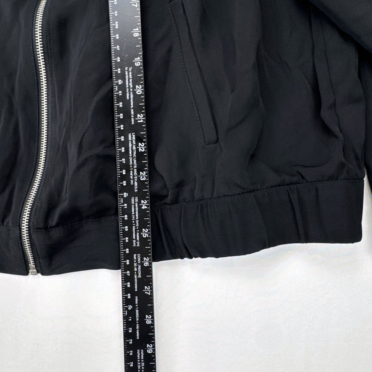 Style & Co. women's plus size 1X lightweight black full-zip bomber jacket