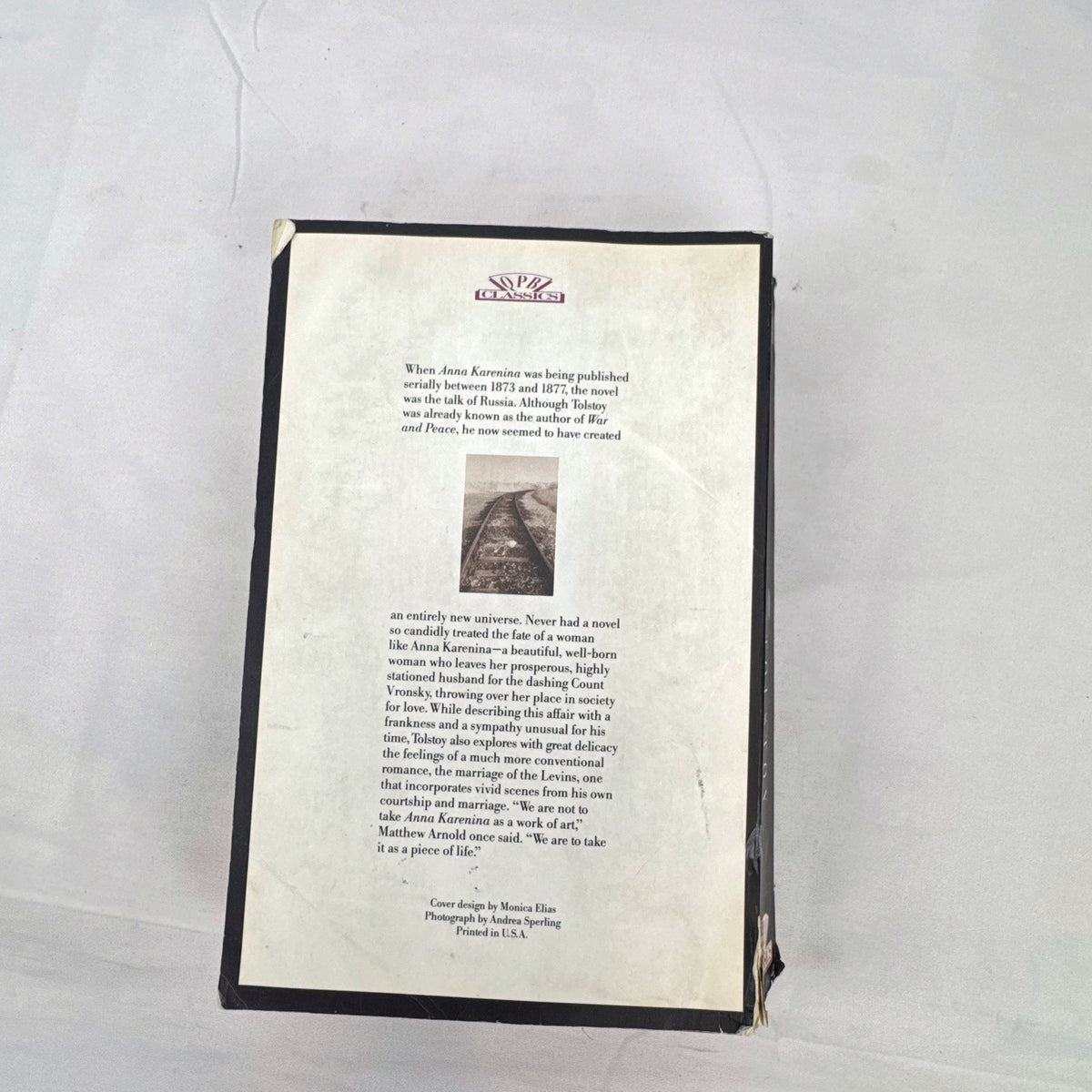 Front cover of the QPB Classics paperback edition of Anna Karenina by Leo Tolstoy