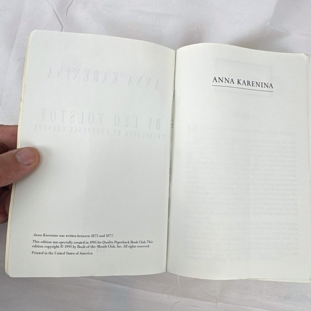 Front cover of the QPB Classics paperback edition of Anna Karenina by Leo Tolstoy