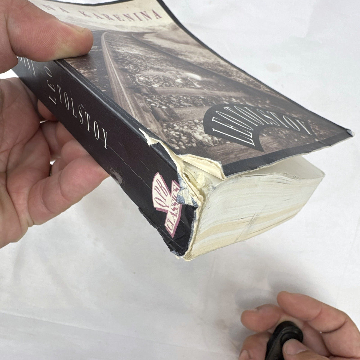Front cover of the QPB Classics paperback edition of Anna Karenina by Leo Tolstoy