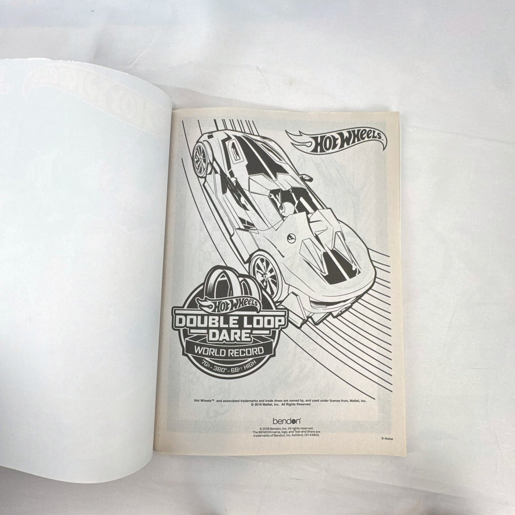 Front cover of the Hot Wheels Go For It! Big Fun Book to Color activity book by Bendon