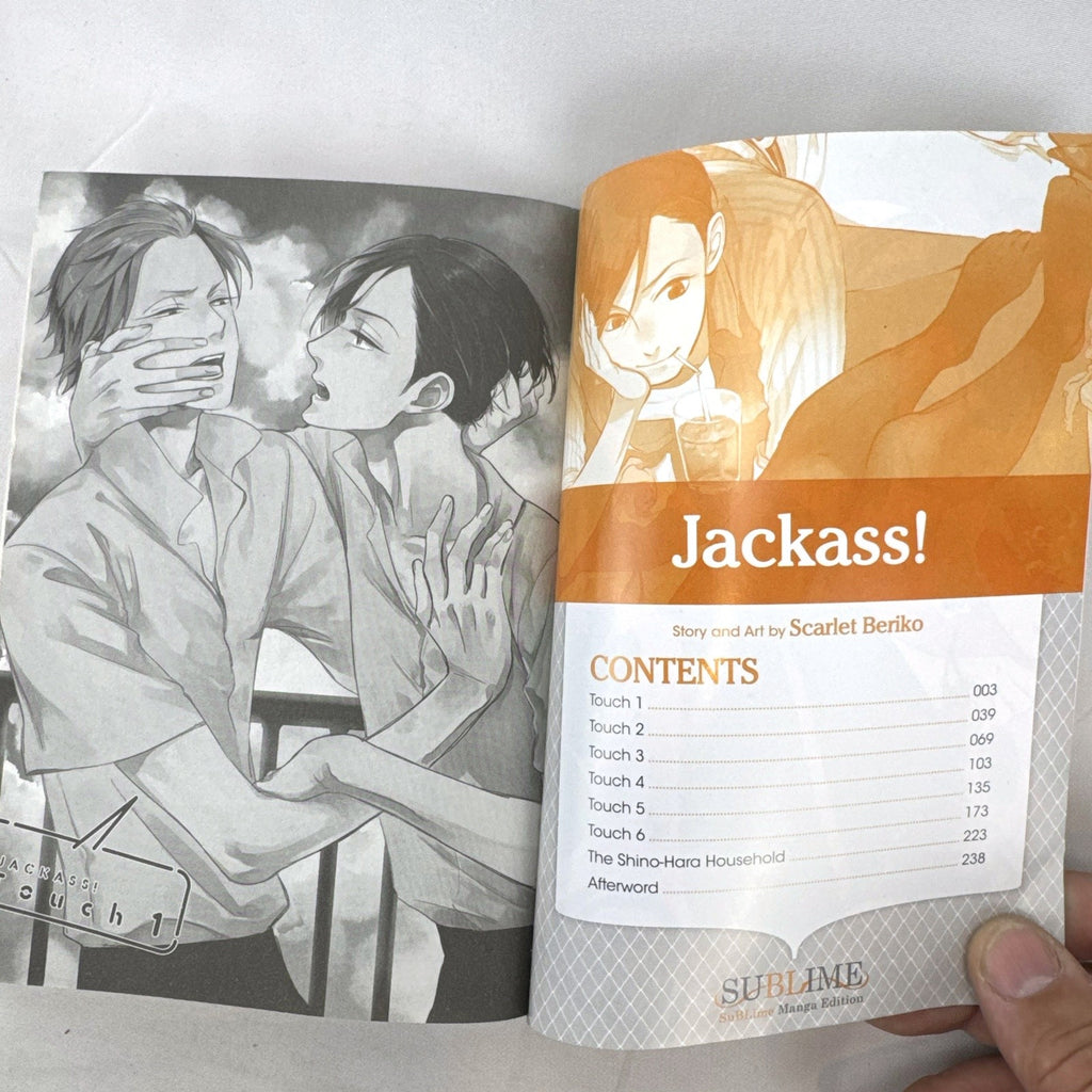 Front cover of Jackass! English manga trade paperback graphic novel by Scarlet Beriko.