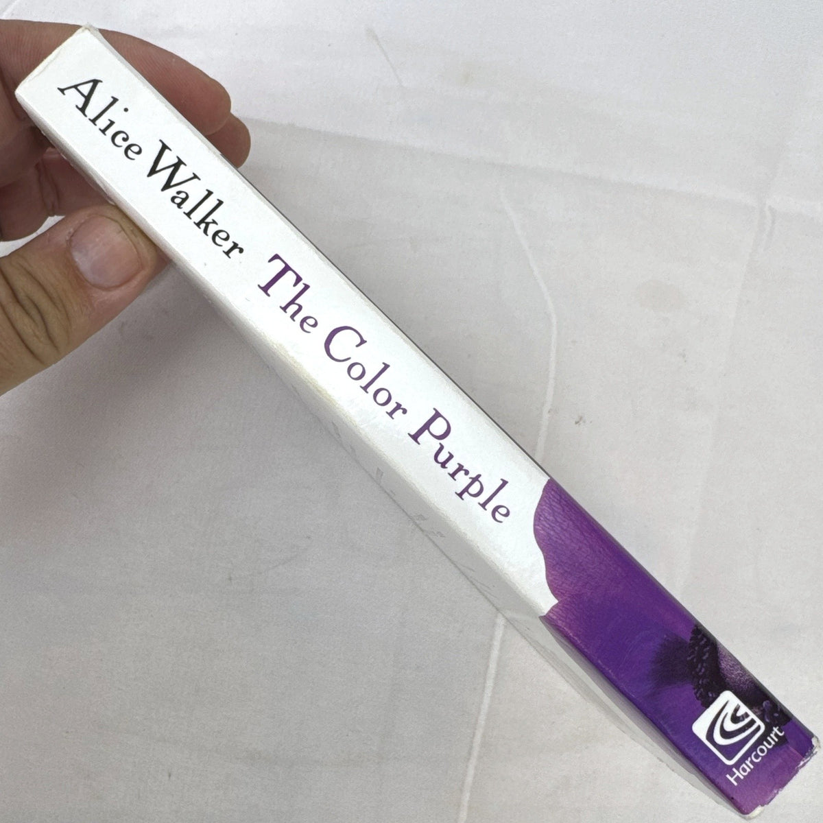 Front cover of Alice Walker's The Color Purple paperback novel published by Harcourt