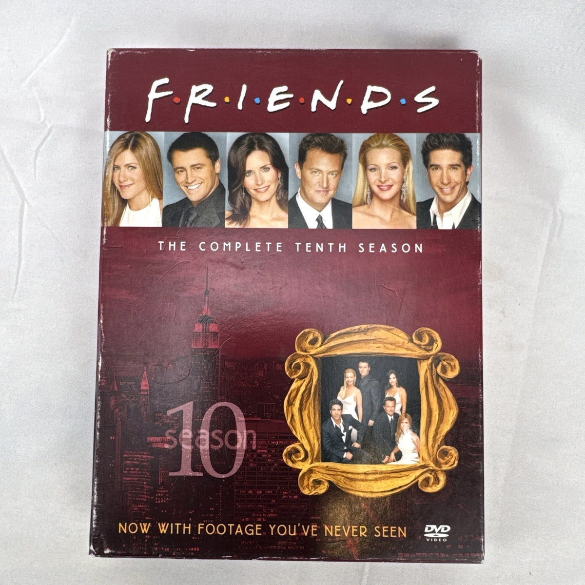 Friends The Complete Tenth Season Deluxe 4-Disc DVD Box Set outer slipcase cover