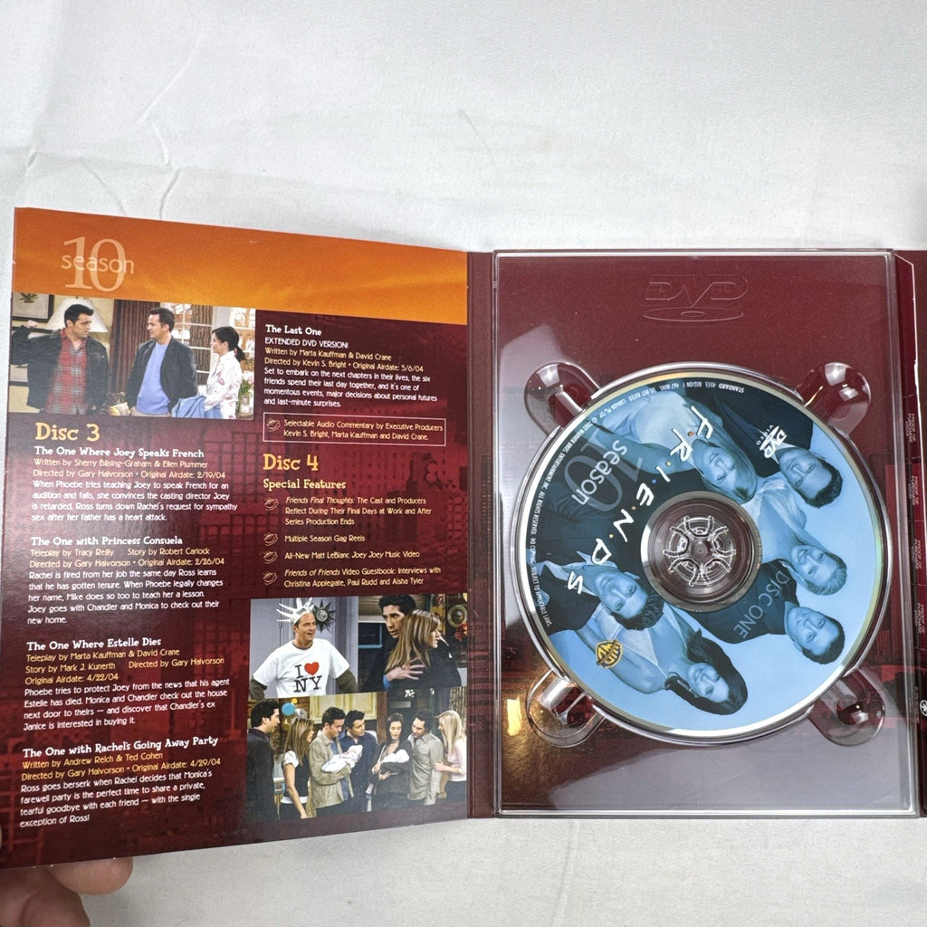 Friends The Complete Tenth Season Deluxe 4-Disc DVD Box Set outer slipcase cover