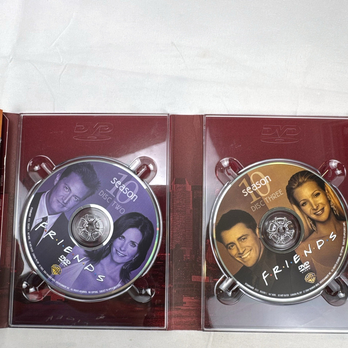 Friends The Complete Tenth Season Deluxe 4-Disc DVD Box Set outer slipcase cover