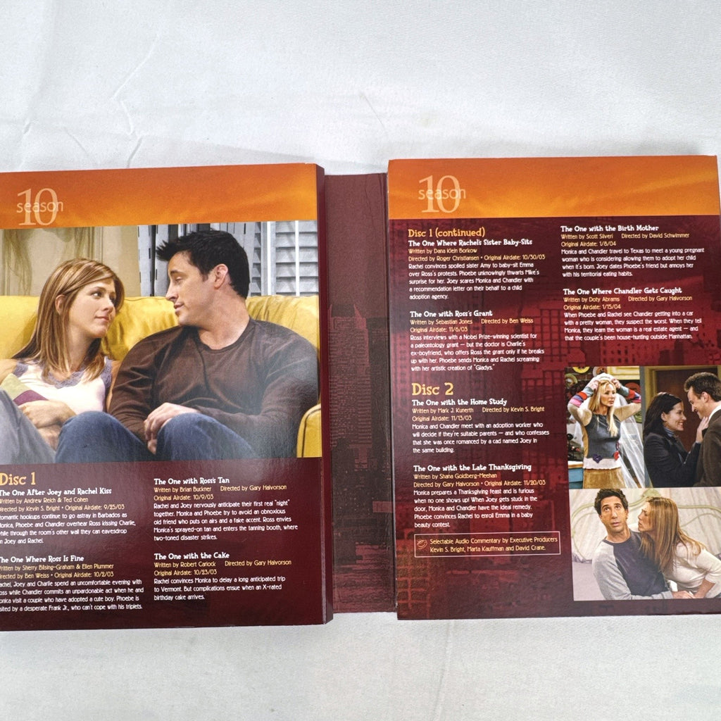 Friends The Complete Tenth Season Deluxe 4-Disc DVD Box Set outer slipcase cover