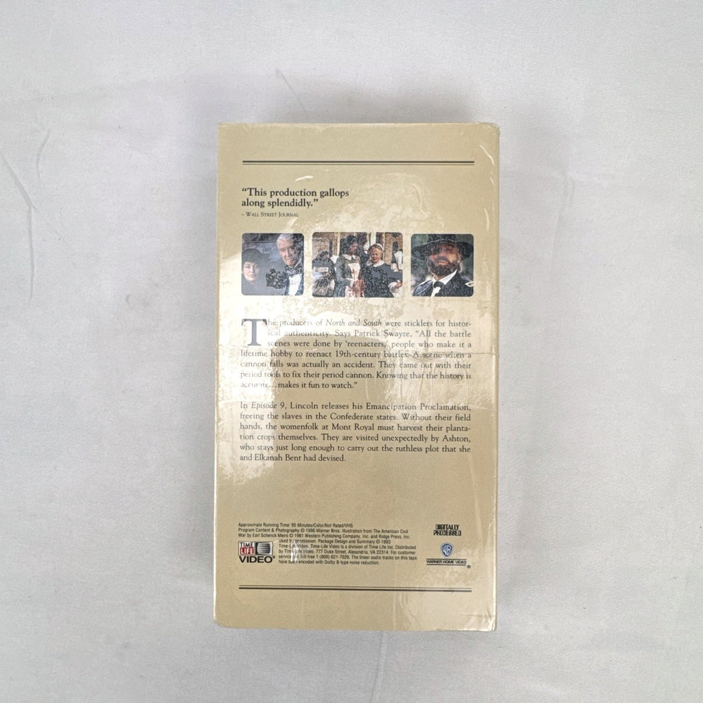 Factory sealed North and South Book II Episode 9 VHS tape starring Patrick Swayze by Time Life Video