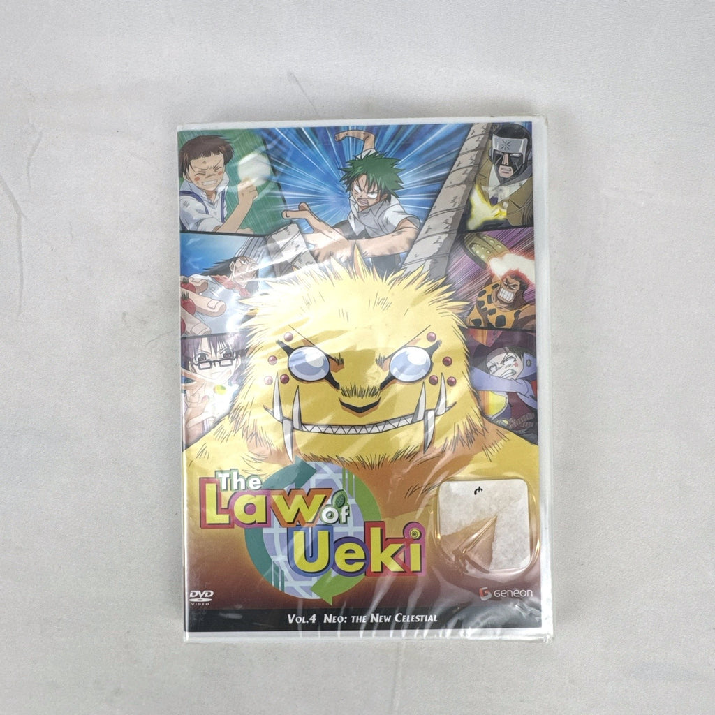 The Law of Ueki Vol. 4 Neo The New Celestial Geneon anime DVD factory sealed in original shrink wrap.