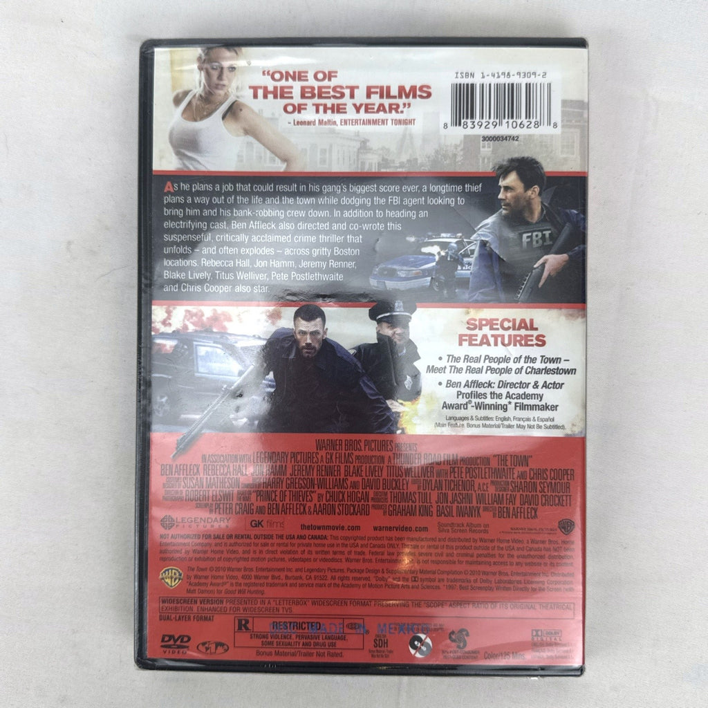 Factory sealed The Town widescreen DVD starring Ben Affleck and Jeremy Renner