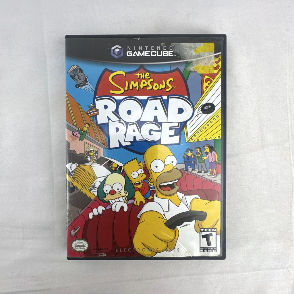 The Simpsons Road Rage video game disc and original case for Nintendo GameCube.