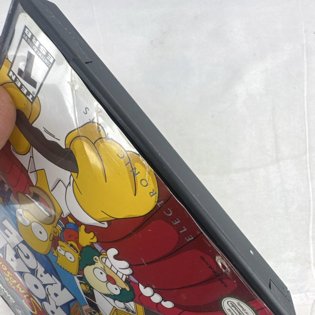 The Simpsons Road Rage video game disc and original case for Nintendo GameCube.