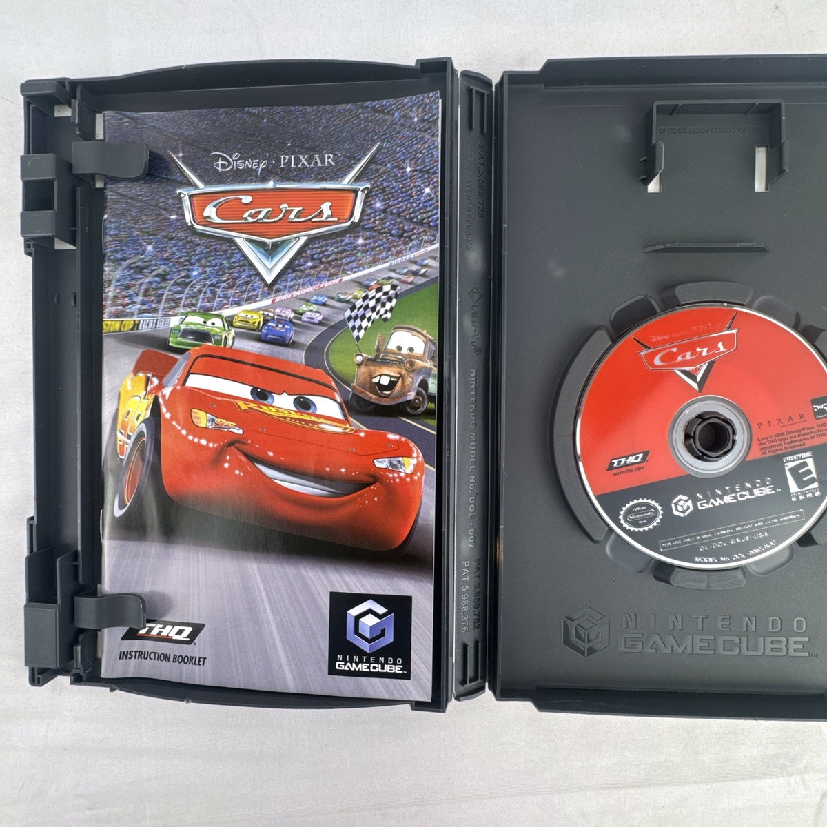 Disney Pixar Cars video game disc and original case for Nintendo GameCube by THQ
