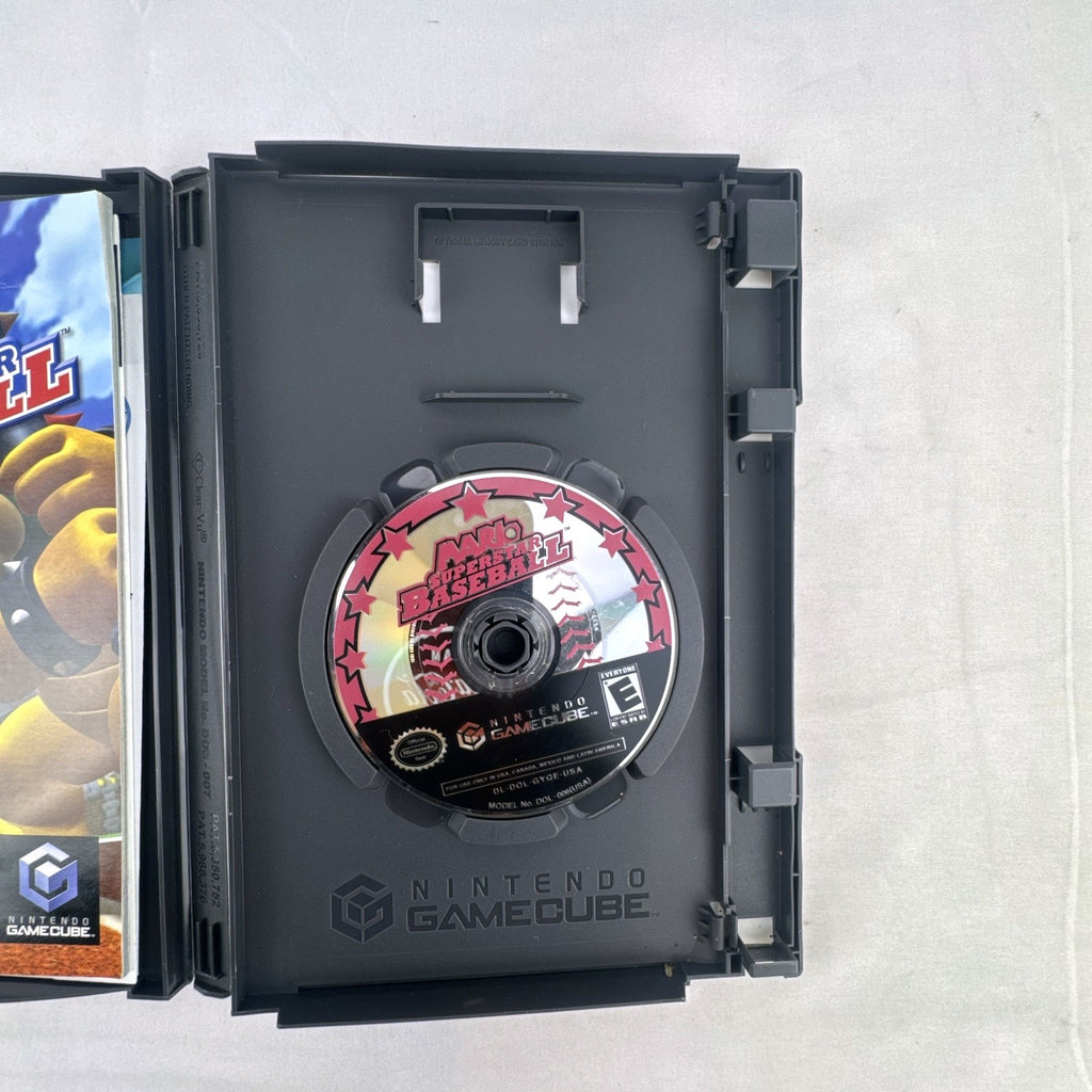 Nintendo GameCube Mario Superstar Baseball Best Seller edition game disc and case in very good condition.