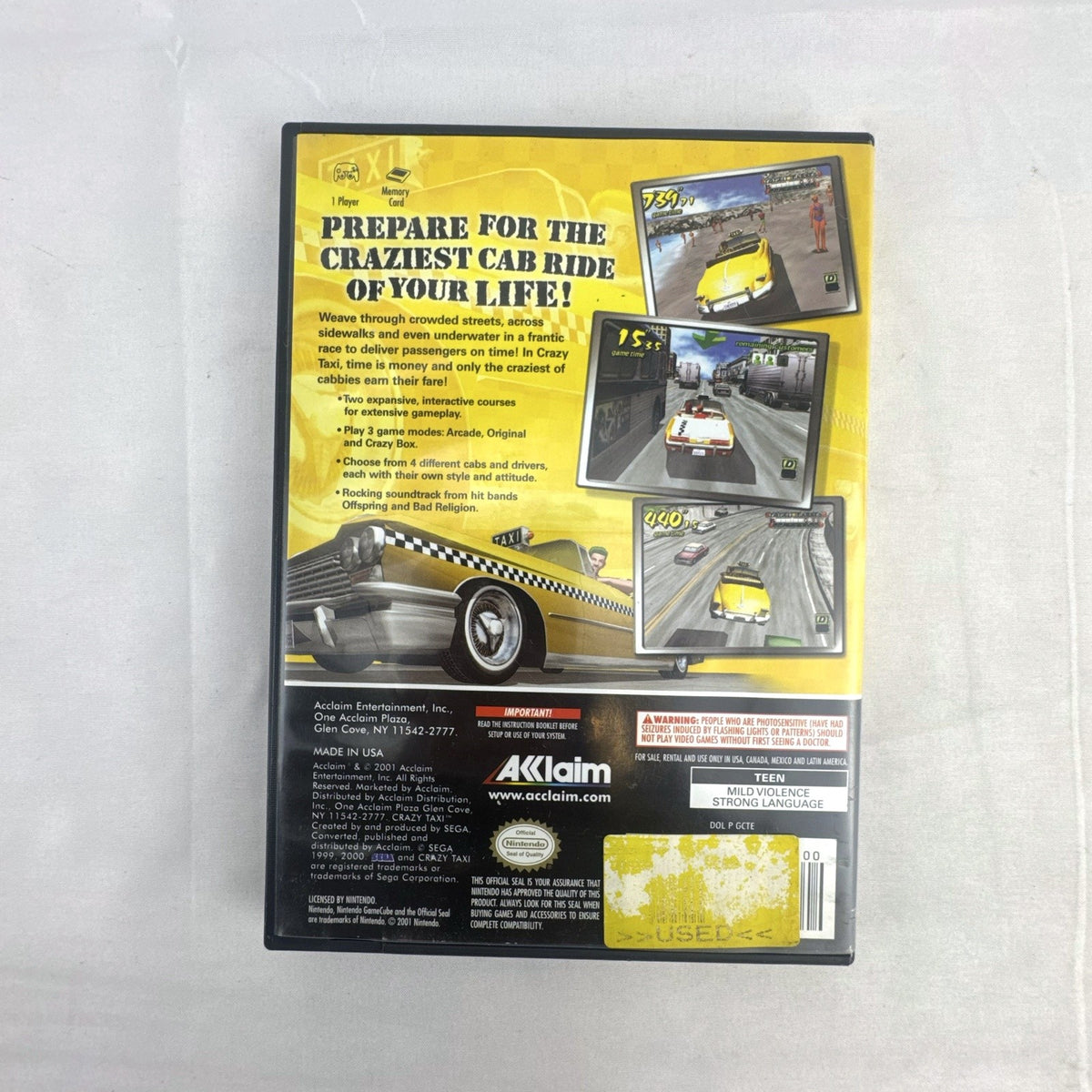 Crazy Taxi video game for Nintendo GameCube with original case