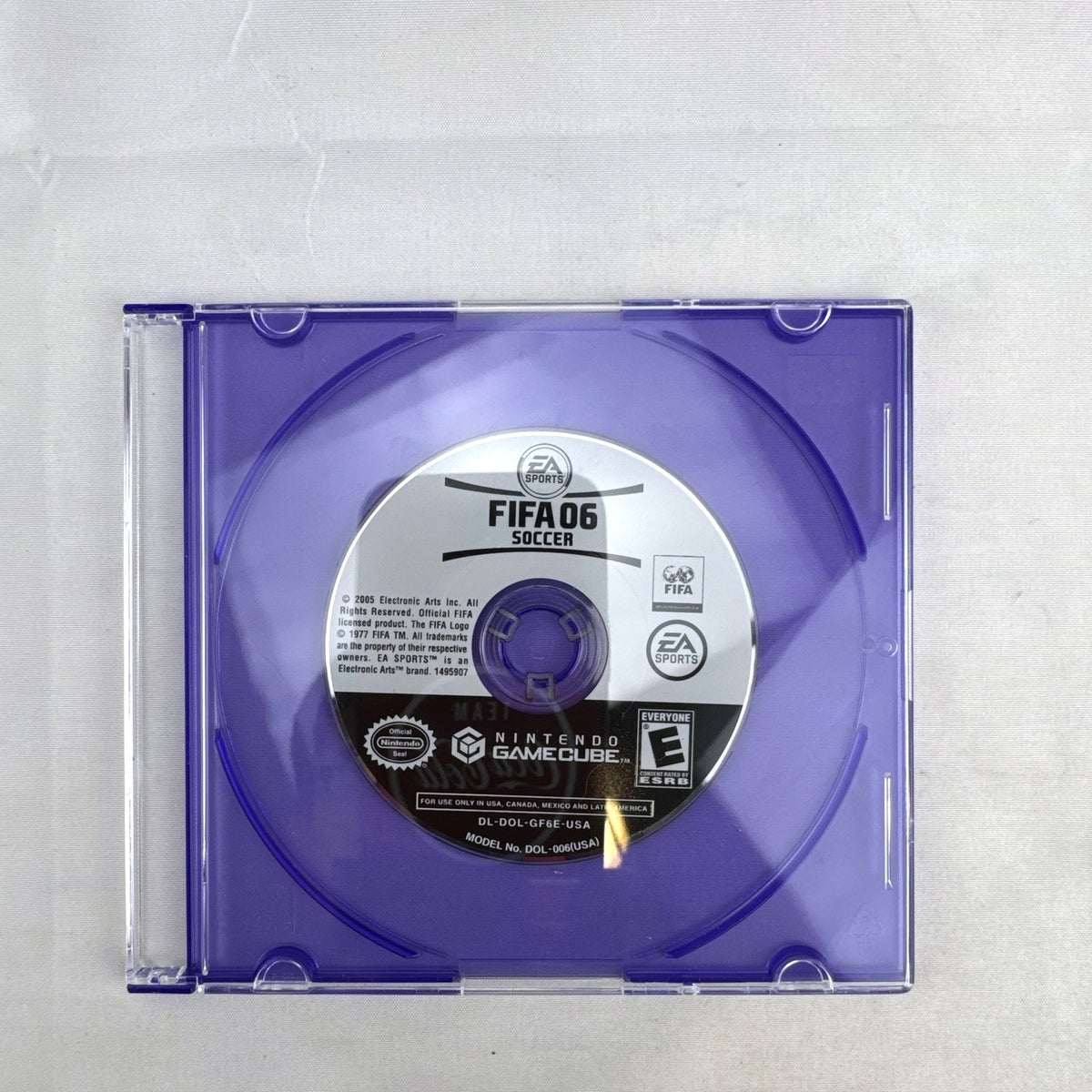 Electronic Arts FIFA 06 Soccer video game disc for Nintendo GameCube