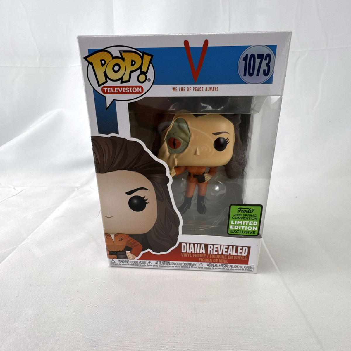 Funko Pop! Television Diana Revealed #1073 V 2021 Spring Convention Exclusive vinyl figure in box