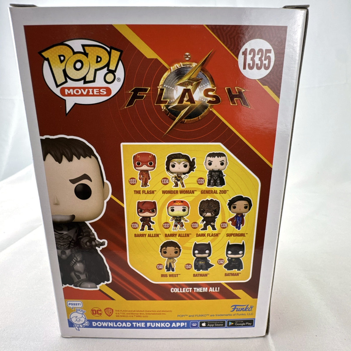Funko Pop! Movies #1335 General Zod vinyl figure from The Flash in unopened original box.