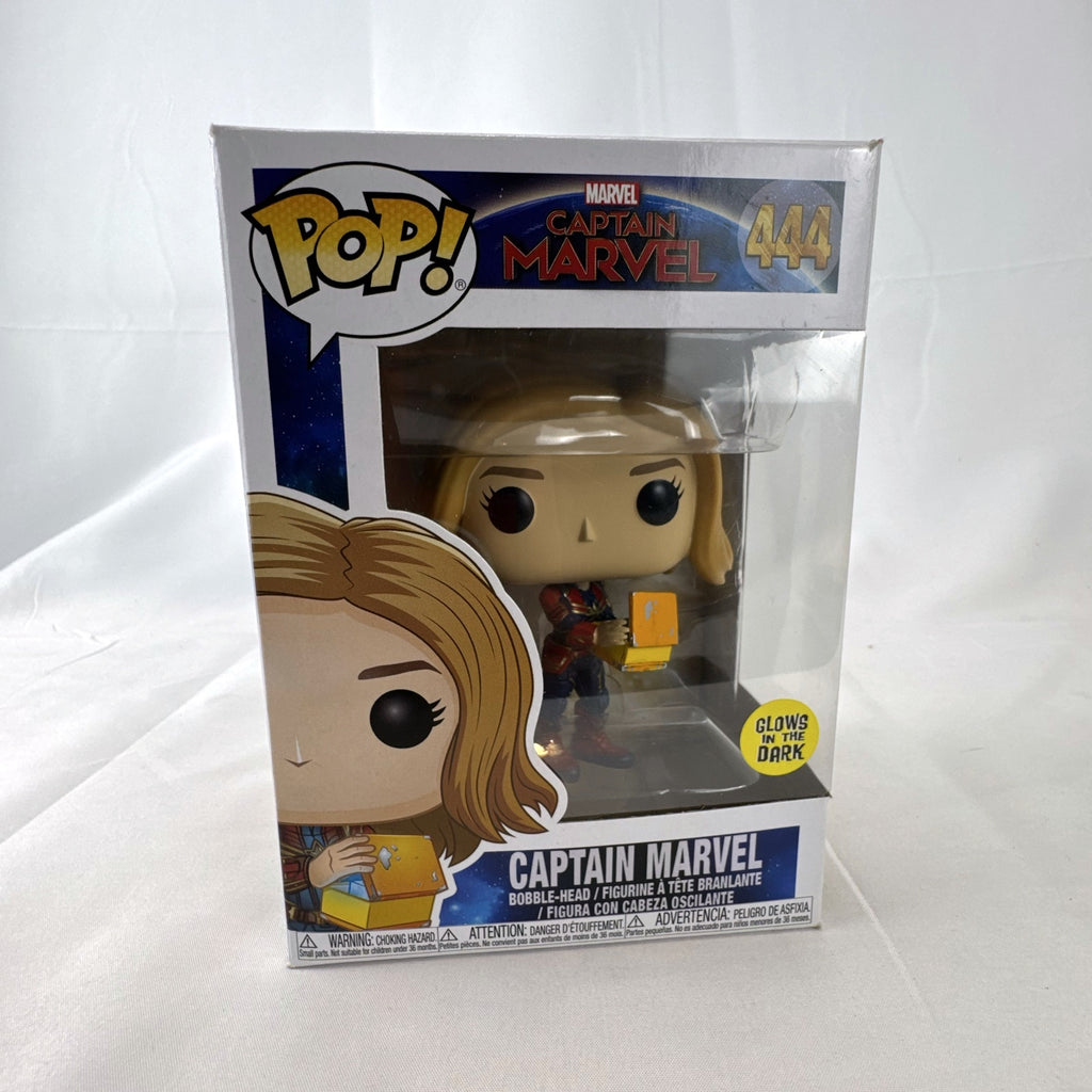 Funko Pop Marvel Captain Marvel 444 glow in the dark vinyl figure in original packaging