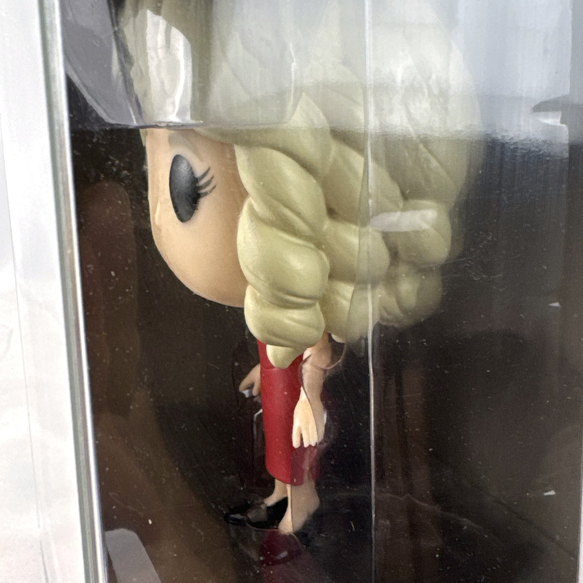 Funko Pop Television Battlestar Galactica Number Six figure #256 in unopened box inside clear protective case.
