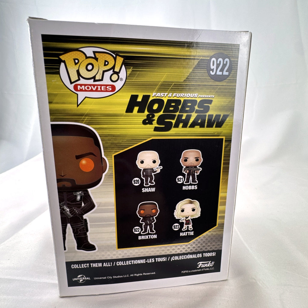 Funko Pop! Movies Brixton #922 Fast & Furious Hobbs & Shaw vinyl figure in original packaging