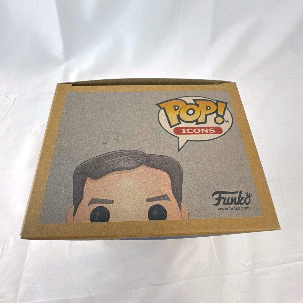 Funko Pop Icons Bill Nye with globe vinyl figure in unopened Hot Topic exclusive packaging.