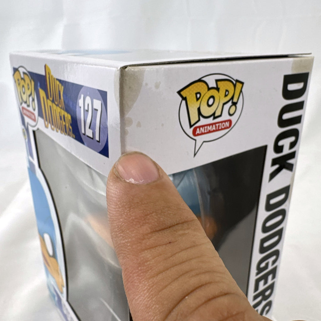 Funko Pop Animation Duck Dodgers 127 Looney Tunes blue vinyl figure in original packaging box