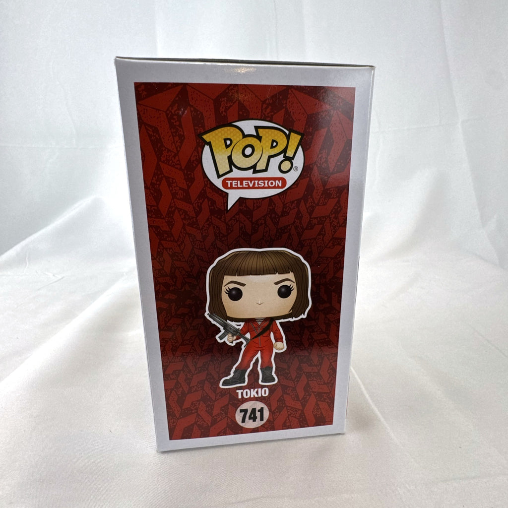 Funko Pop! Television Money Heist Tokio 741 vinyl figure in unopened red jumpsuit packaging