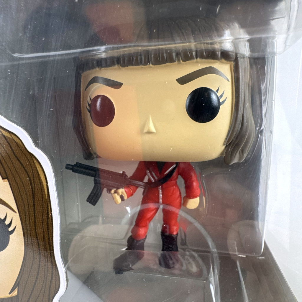 Funko Pop! Television Money Heist Tokio 741 vinyl figure in unopened red jumpsuit packaging