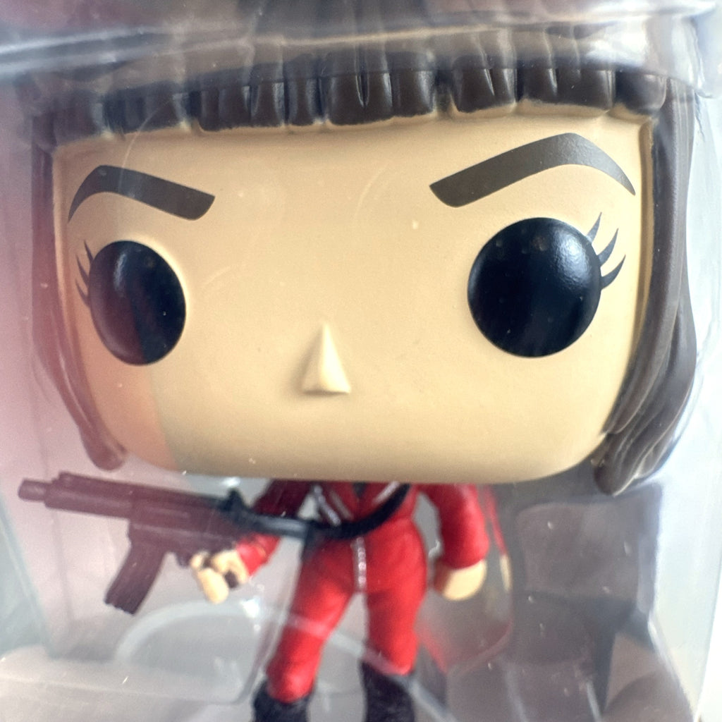 Funko Pop! Television Money Heist Tokio 741 vinyl figure in unopened red jumpsuit packaging