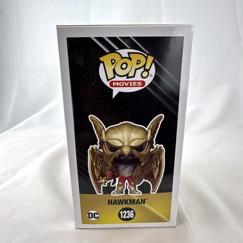 Funko Pop! Movies Hawkman vinyl figure #1236 from DC's Black Adam in original unopened box.