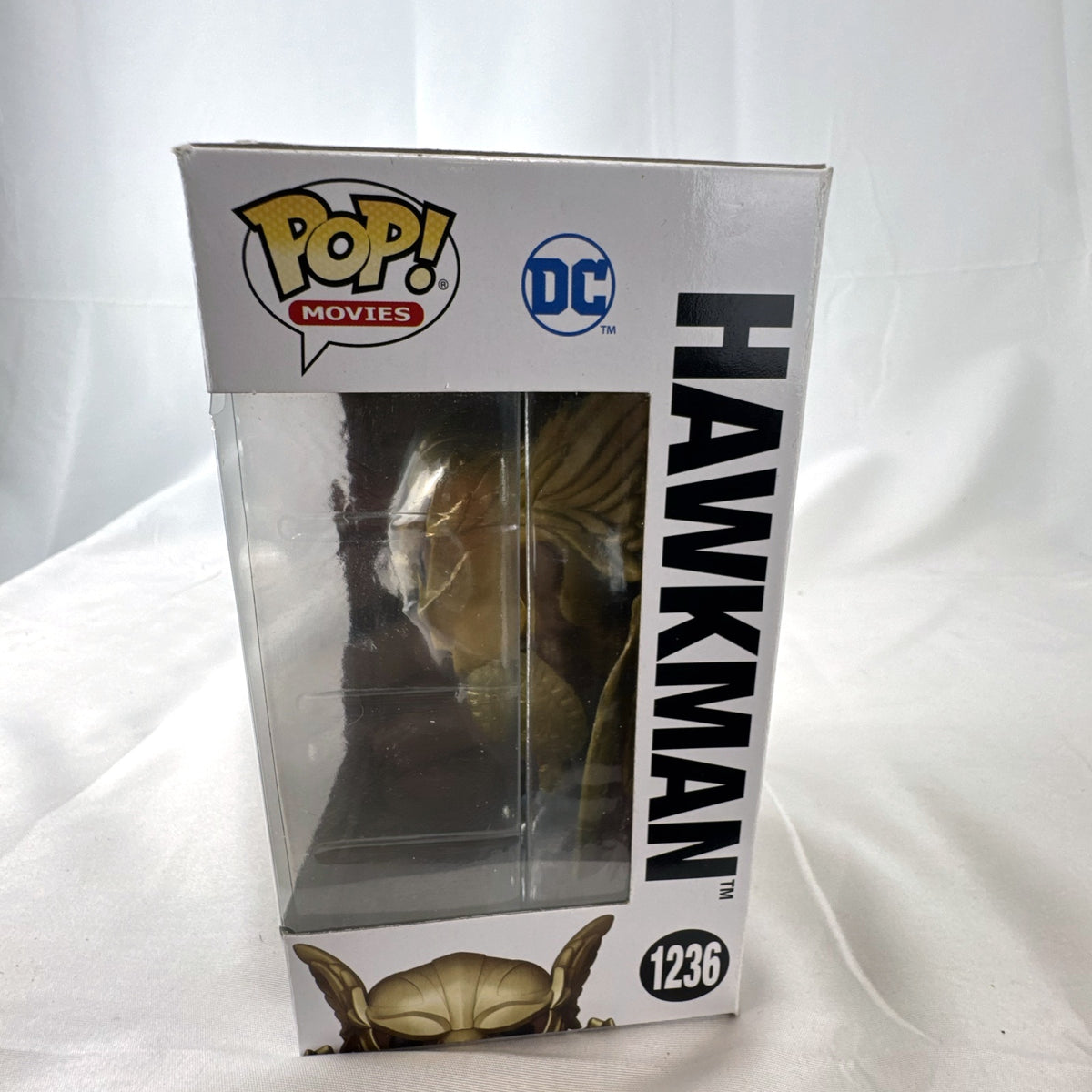 Funko Pop! Movies Hawkman vinyl figure #1236 from DC's Black Adam in original unopened box.