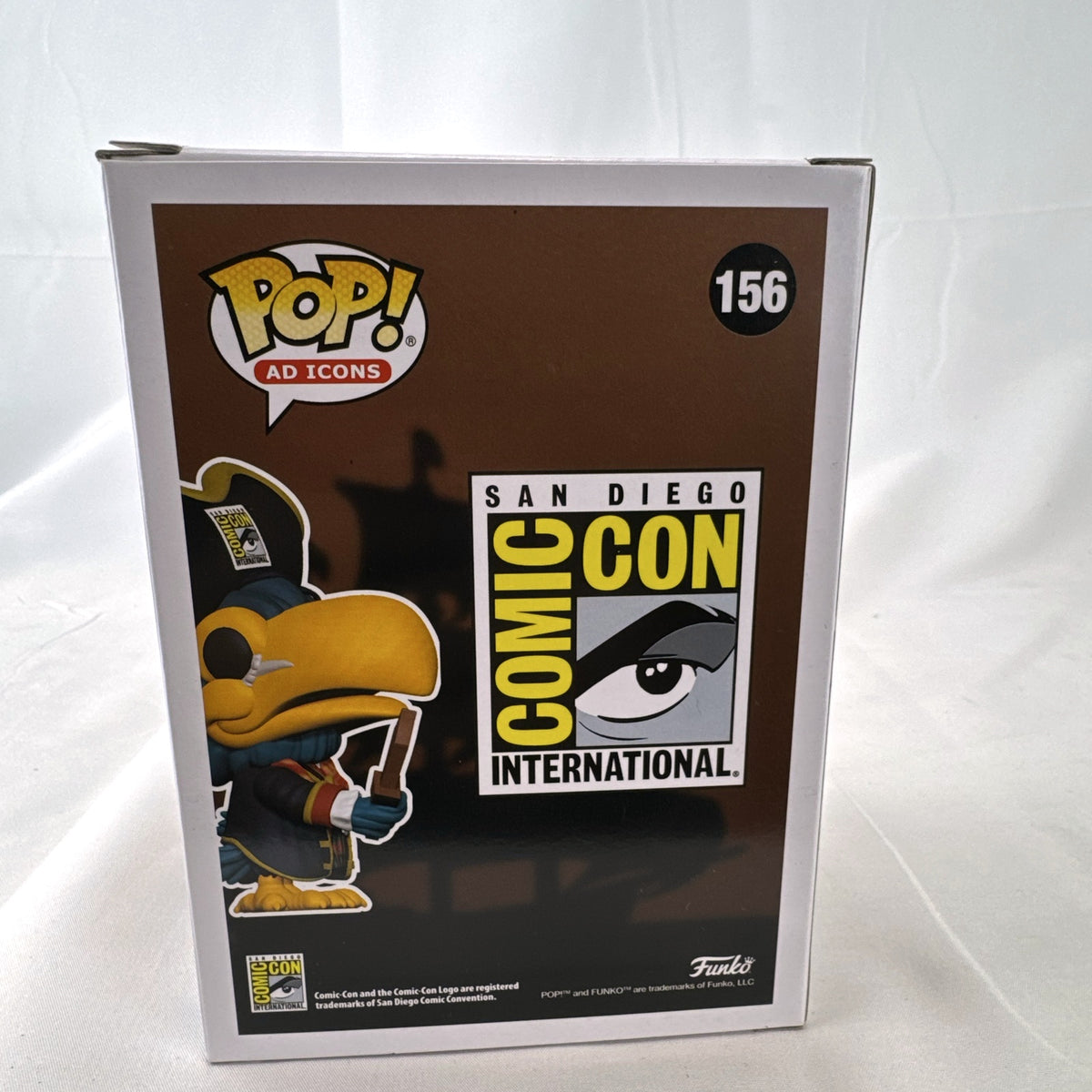 Funko Pop! Ad Icons Toucan Pirate #156 SDCC 2022 Summer Convention exclusive vinyl figure in original box