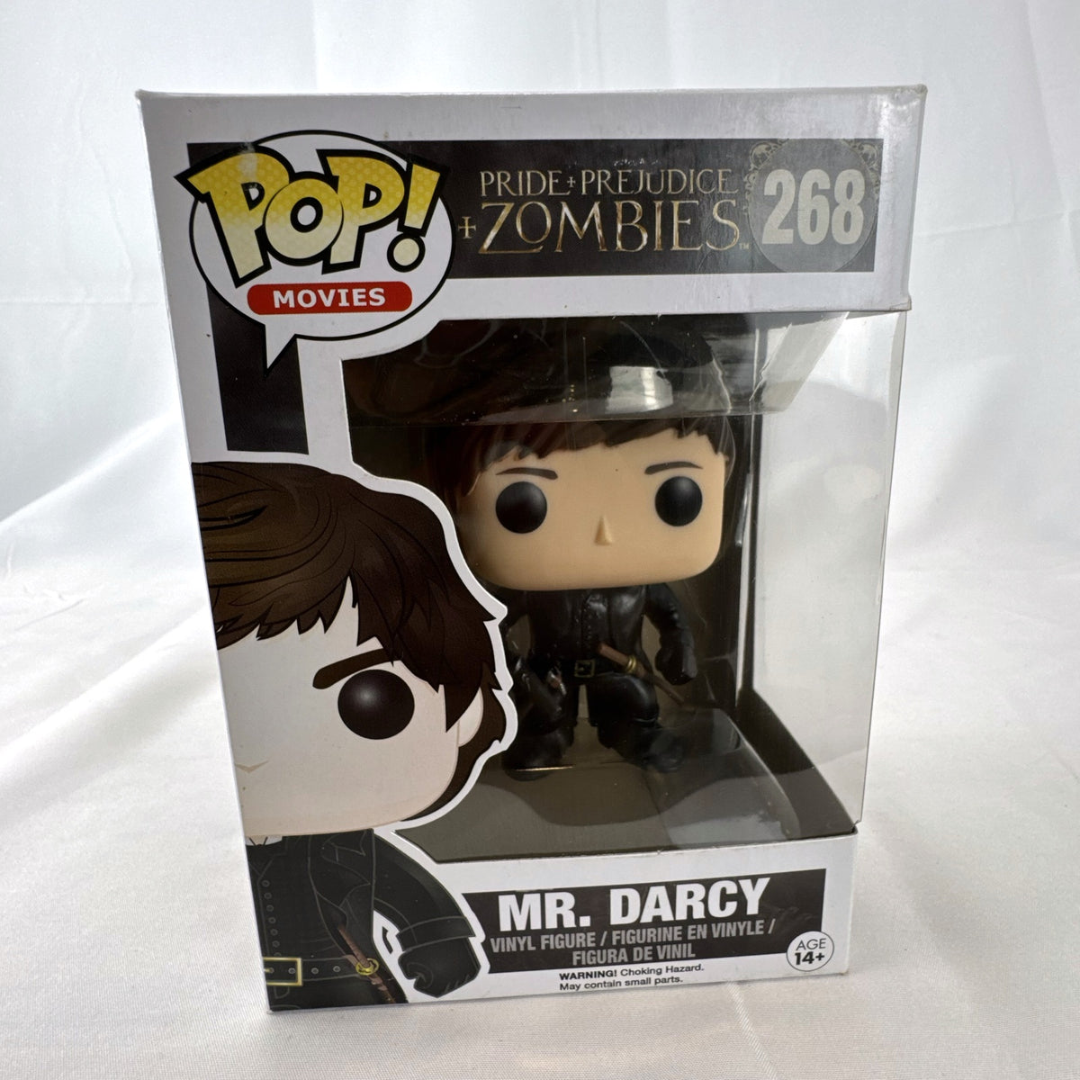 Funko Pop Movies Pride and Prejudice and Zombies Mr. Darcy vinyl figure number 268 in original packaging