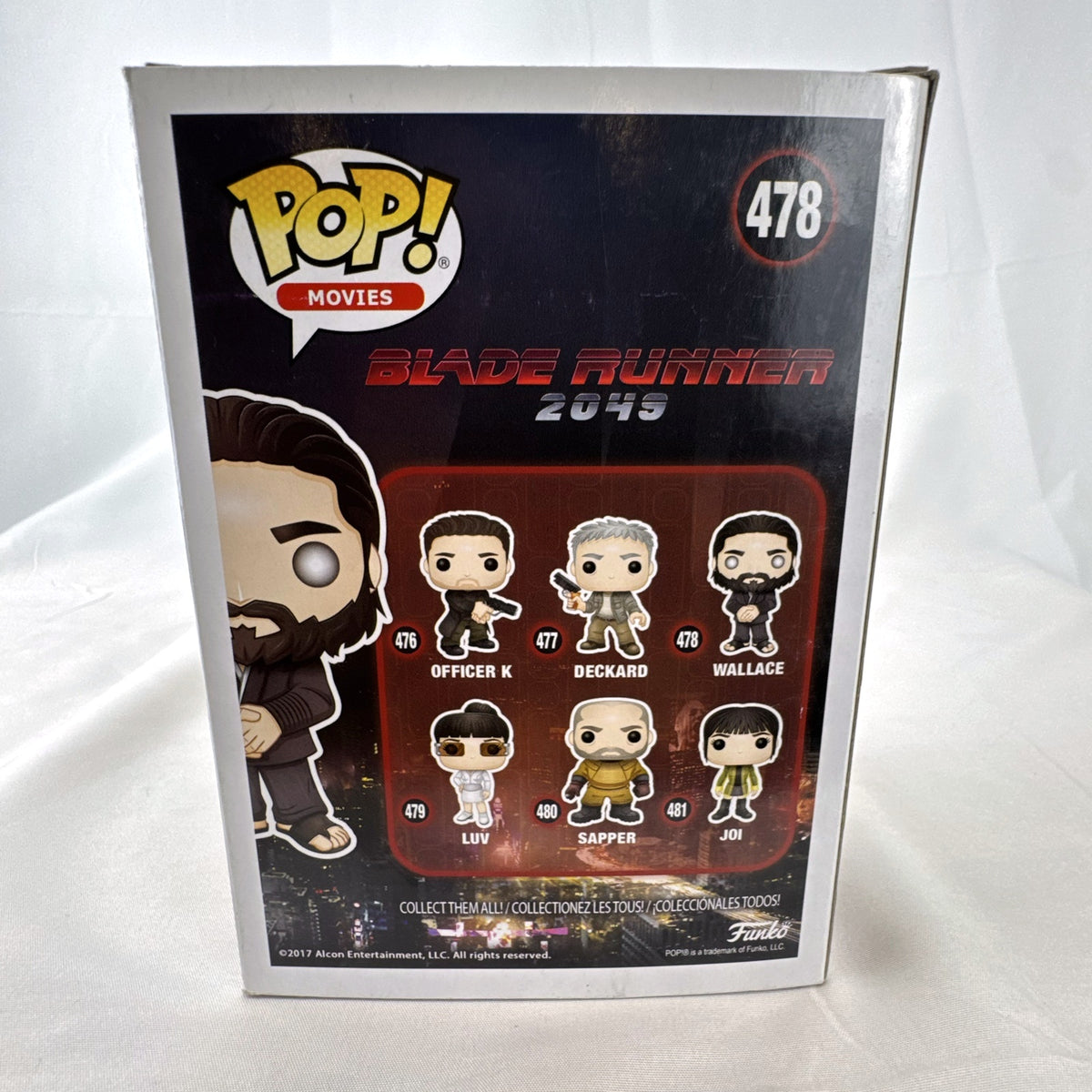 Funko Pop! Movies Blade Runner 2049 Niander Wallace vinyl figure number 478 in original packaging.
