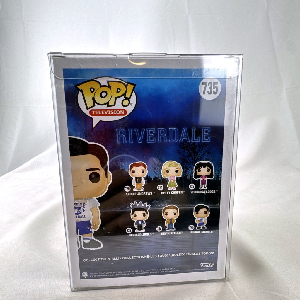 Funko Pop Riverdale Reggie Mantle #735 vinyl figure in original packaging with box protector