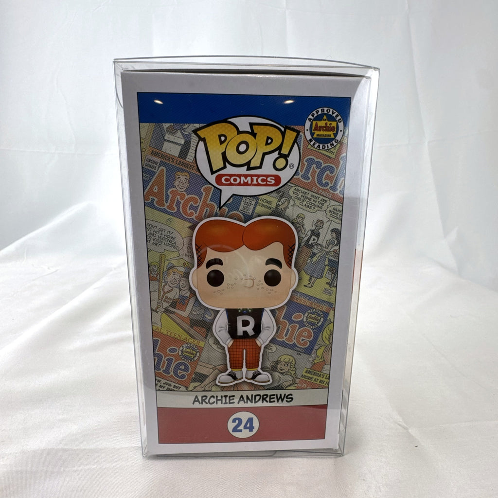 Funko Pop Comics Archie Andrews vinyl figure number 24 in original unopened box with clear protective sleeve.