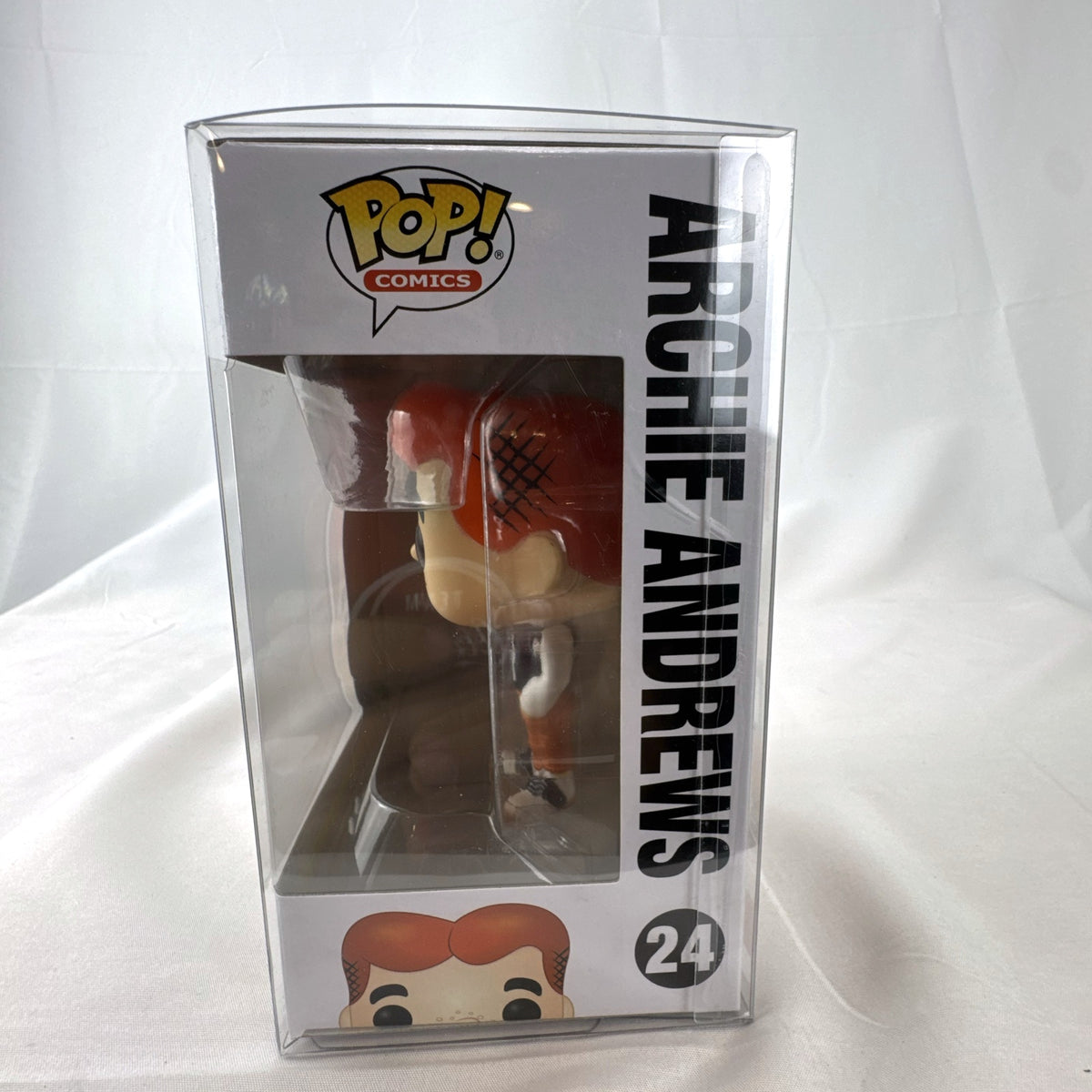 Funko Pop Comics Archie Andrews vinyl figure number 24 in original unopened box with clear protective sleeve.