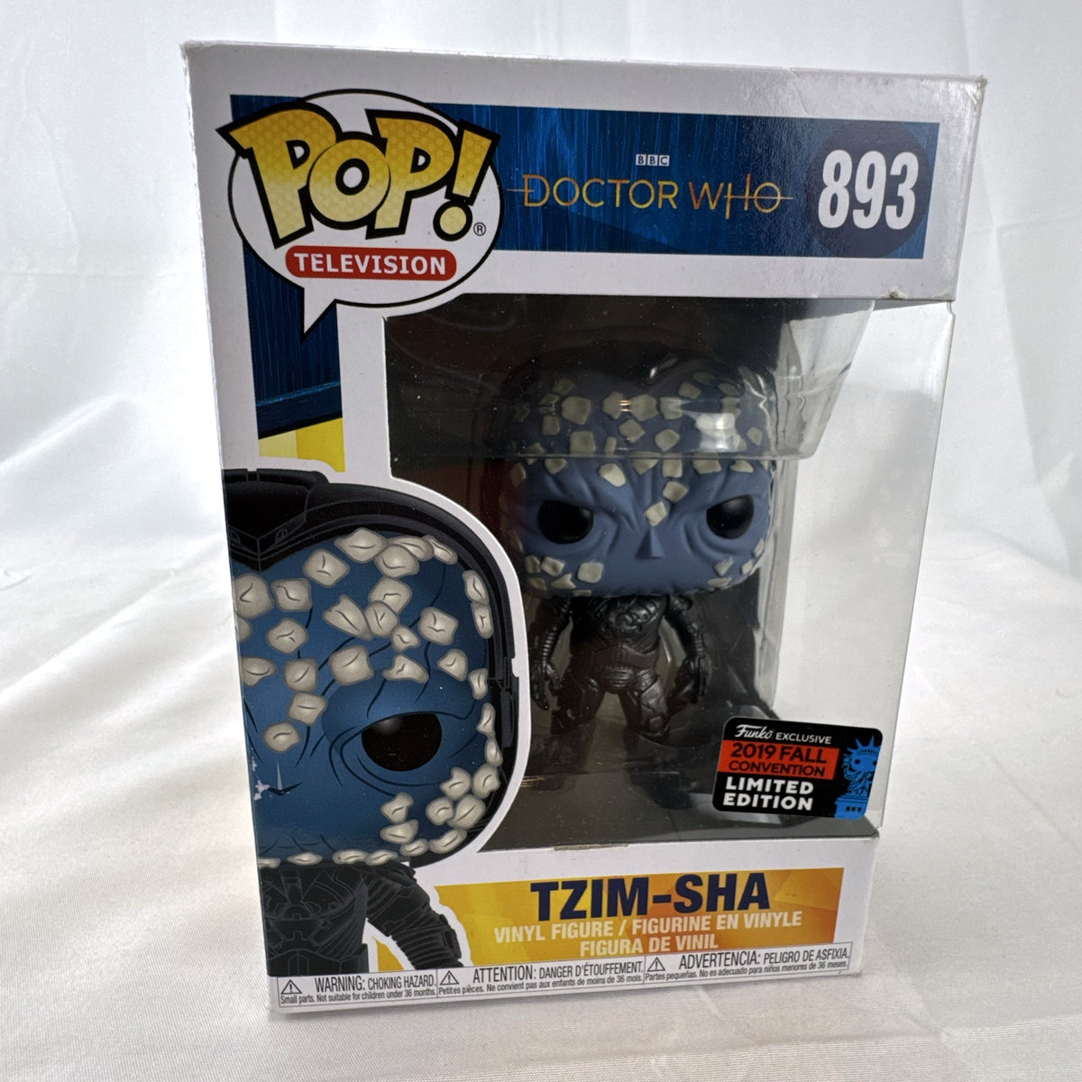 Funko Pop Television Doctor Who Tzim-Sha 893 2019 Fall Convention exclusive vinyl figure in original box